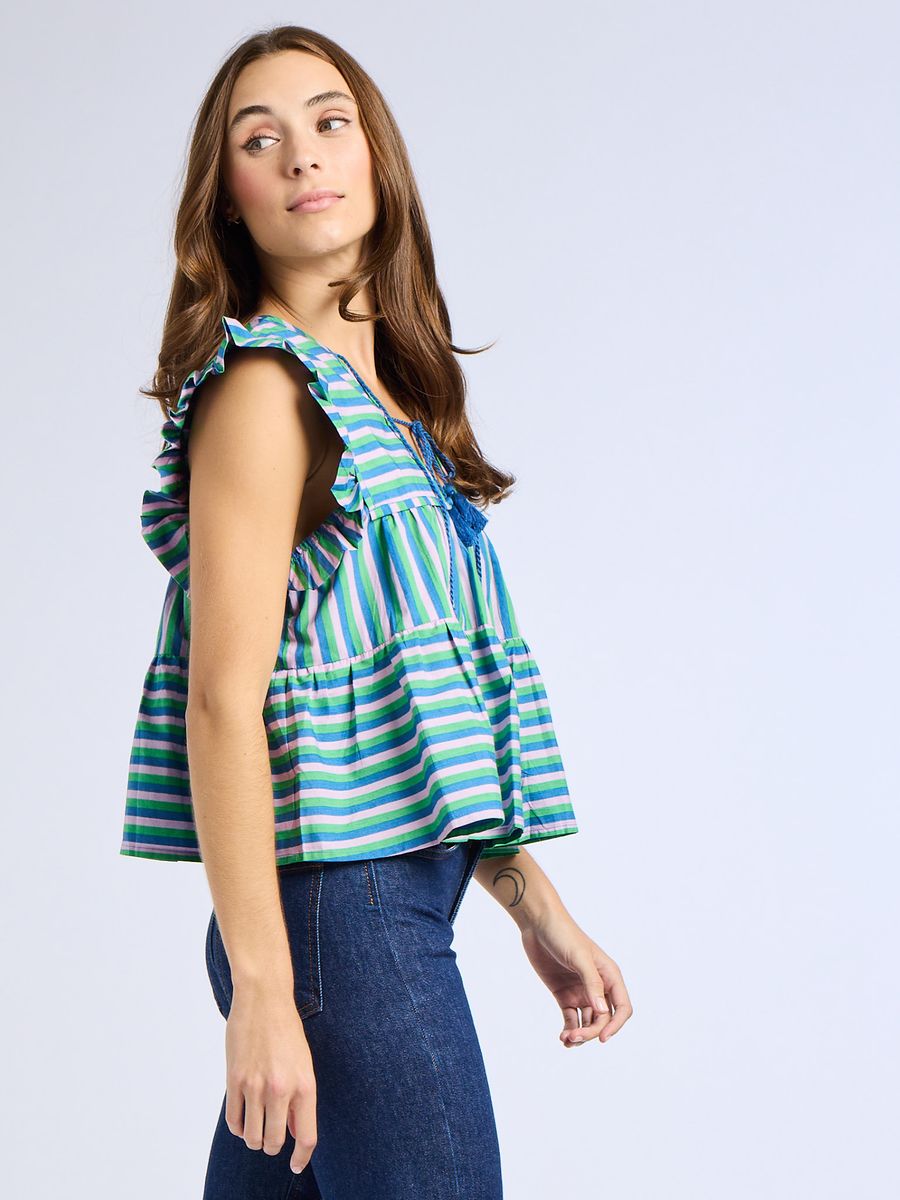 Chelsea Top - Printemps Stripe