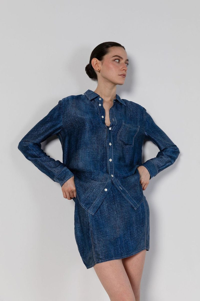 Austin Shirt-Dark Wash Denim
