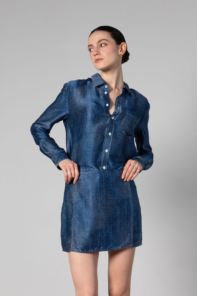 Austin Shirt-Dark Wash Denim