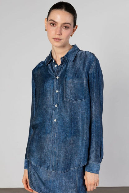 Austin Shirt-Dark Wash Denim
