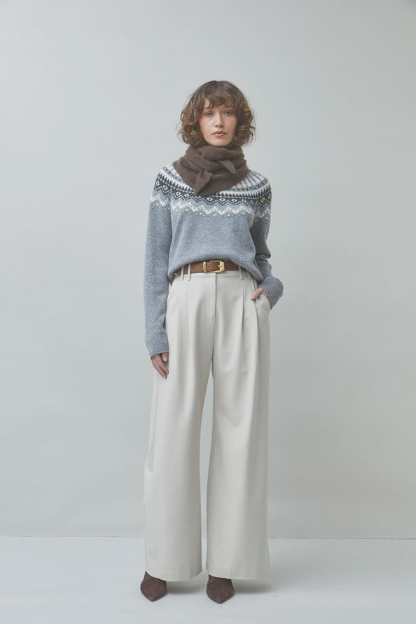 Japan Wide-leg Pleated Pants