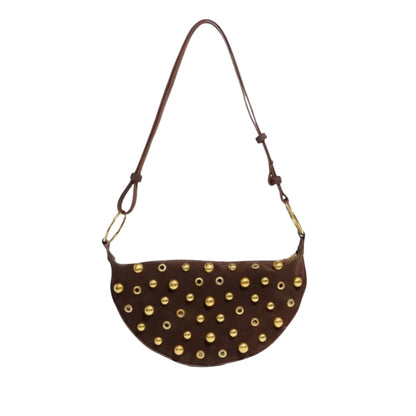 Sloane Studded Bag - Brown