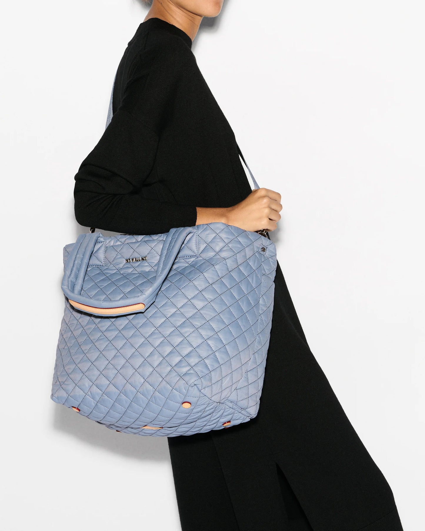 Stone Blue Medium Metro Tote Deluxe