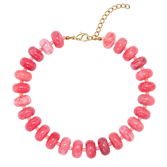 Lucia Necklace - Pink