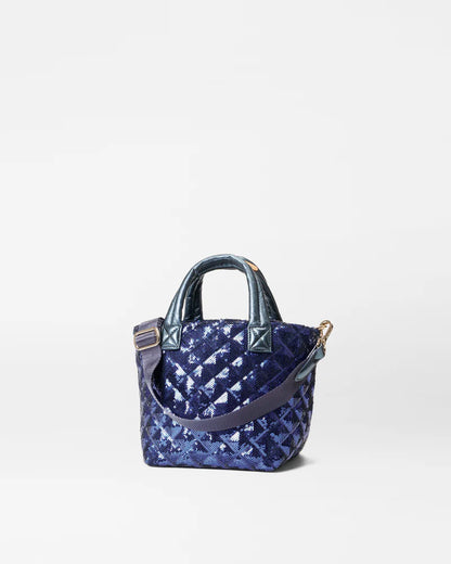 Sapphire Sequin Micro Metro Tote Deluxe