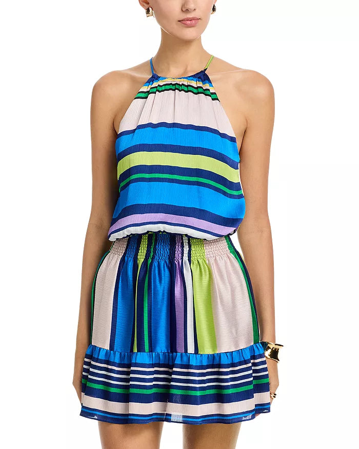 Bettina Dress - Ultramarine Stripe