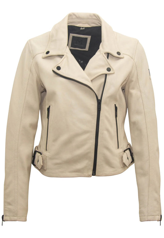 Bita Leather Jacket - Off-White