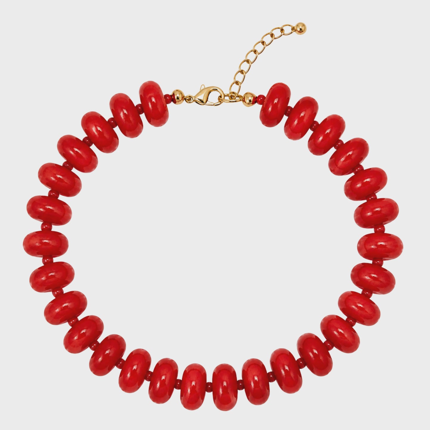 Lucia Necklace - Red
