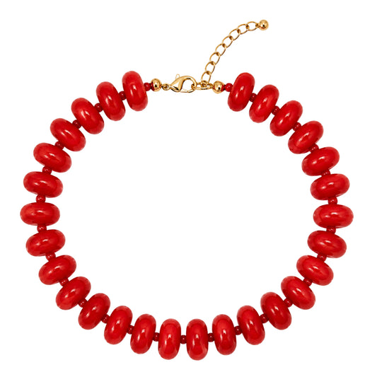 Lucia Necklace - Red