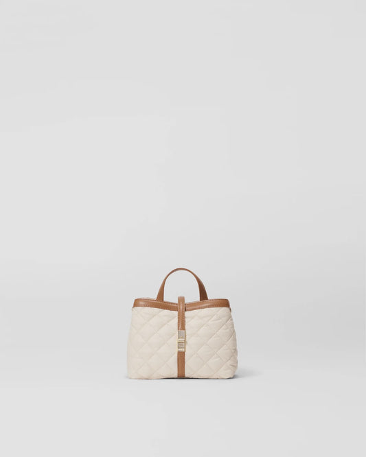 Sandshell with Brown Mini Astor Top Handle