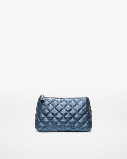 Midnight Metallic Leather Medium Luna Cosmetic