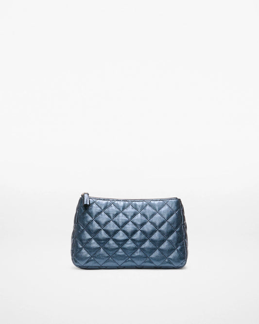 Midnight Metallic Leather Medium Luna Cosmetic