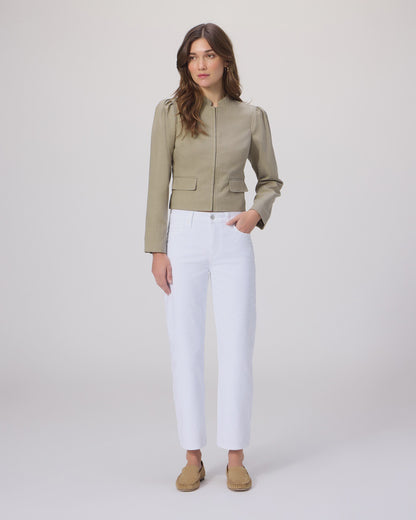 Mason Ankle Straight Jean - Crisp White