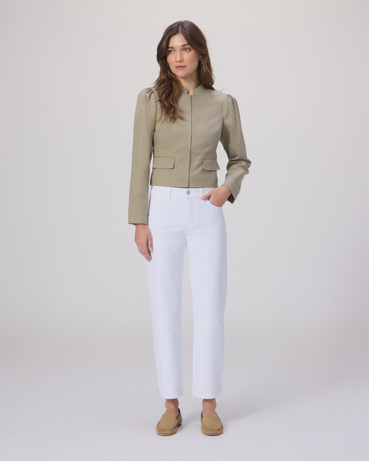 Mason Ankle Straight Jean - Crisp White