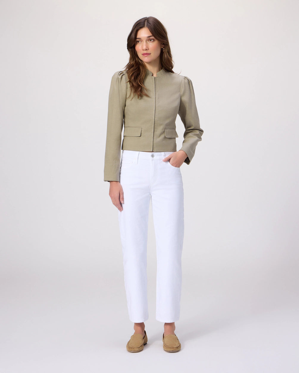 Mason Ankle Straight Jean - Crisp White