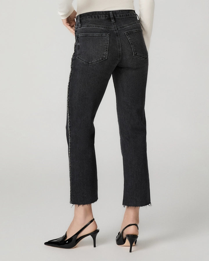 Mason Ankle Straight Jean - Glitz Black Embellished