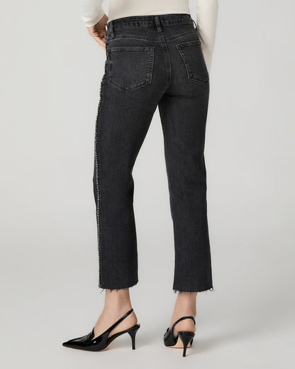 Mason Ankle Straight Jean - Glitz Black Embellished