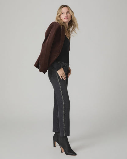Mason Ankle Straight Jean - Glitz Black Embellished