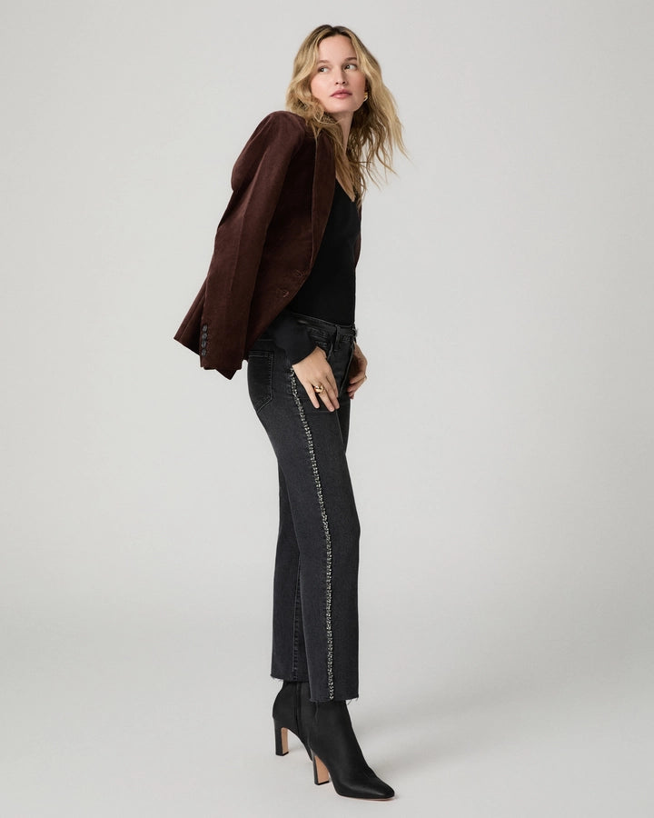 Mason Ankle Straight Jean - Glitz Black Embellished