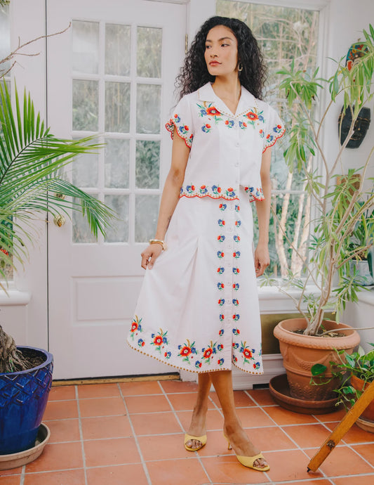 Vera Top - May Morris Embroidery