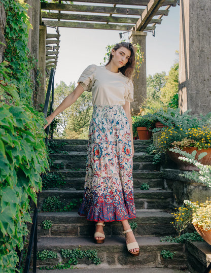 Luelle Skirt -  Andreeva Ombre Print