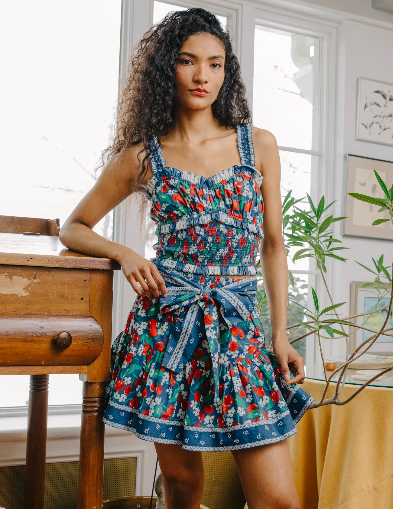 Ruby Skirt - Miss Cherry Print