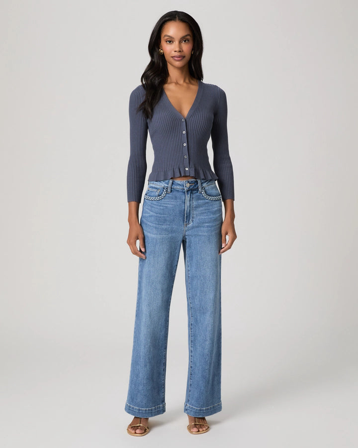 Anessa 31" Wide Leg Jean w/ Braided Pocket