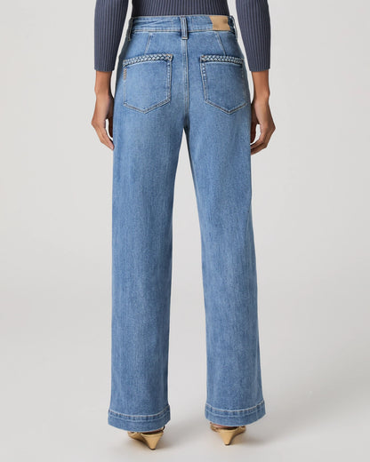 Anessa 31" Wide Leg Jean w/ Braided Pocket