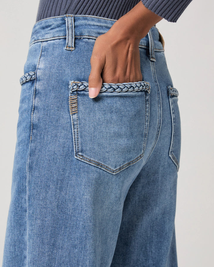 Anessa 31" Wide Leg Jean w/ Braided Pocket
