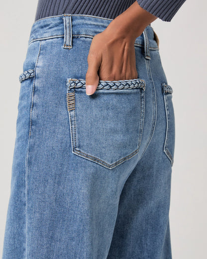 Anessa 31" Wide Leg Jean w/ Braided Pocket