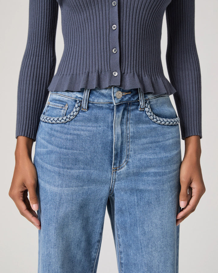 Anessa 31" Wide Leg Jean w/ Braided Pocket