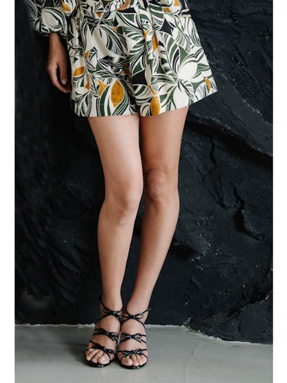 Aryvia Abstract Leaf Shorts
