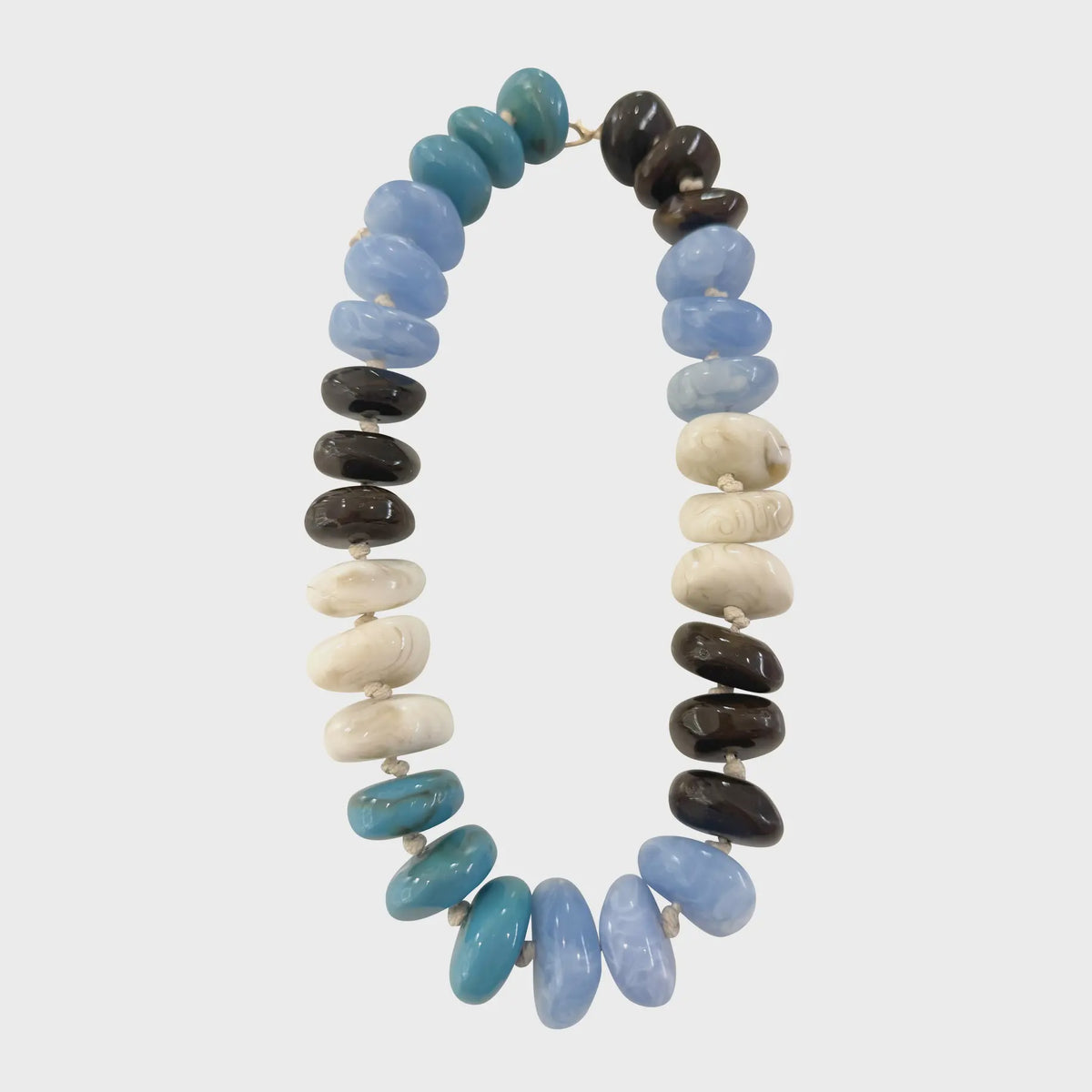 Las Olas Necklace -Light Blue/Teal Mix