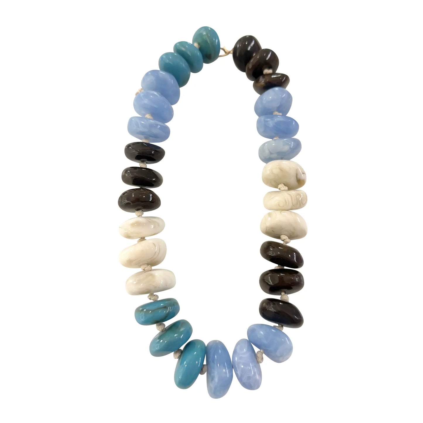 Las Olas Necklace -Light Blue/Teal Mix