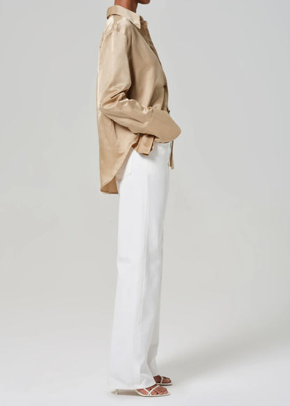 Annina High Rise Wide Leg 30" In Soft White