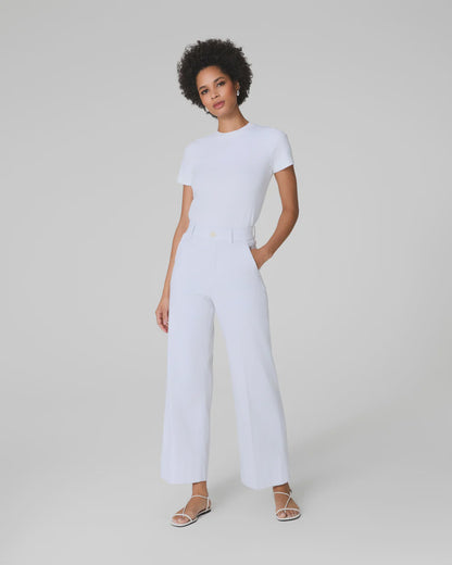 SPANXsupersmooth™ Stretch Twill Cropped Wide Leg Pant
