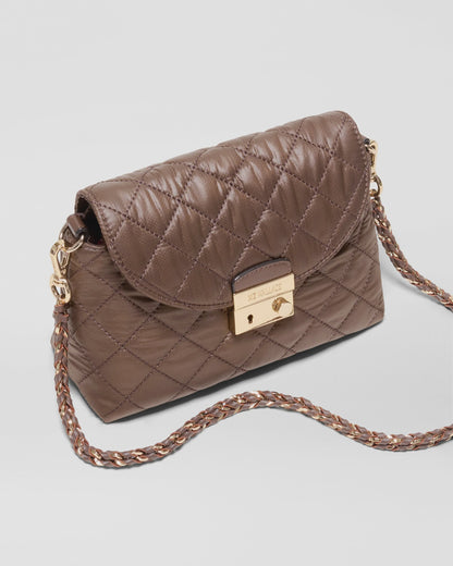 Walnut Brown Mini Crosby Lock Shoulder
