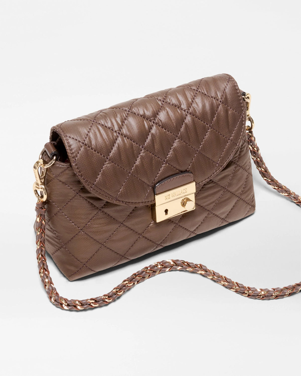 Walnut Brown Mini Crosby Lock Shoulder