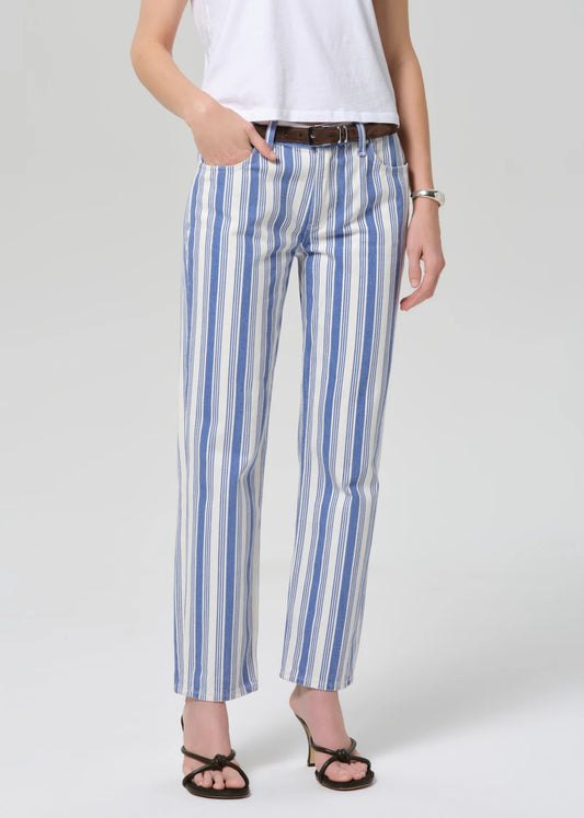 Anissa Straight Leg In Mar Stripe
