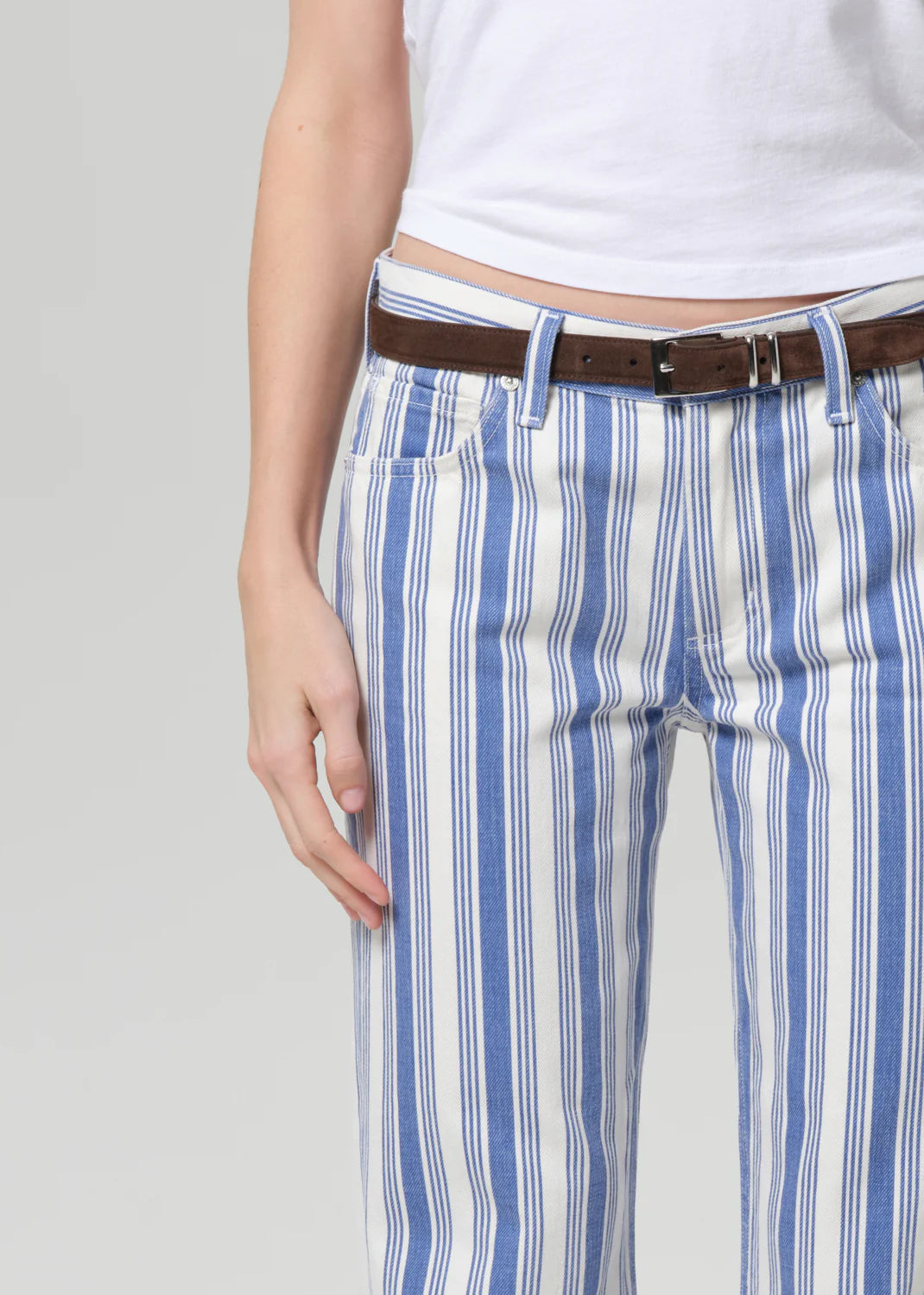Anissa Straight Leg In Mar Stripe