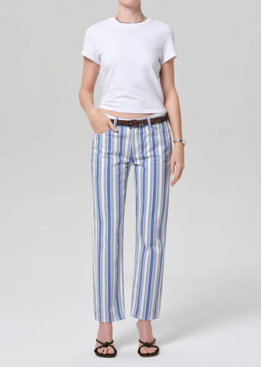 Anissa Straight Leg In Mar Stripe
