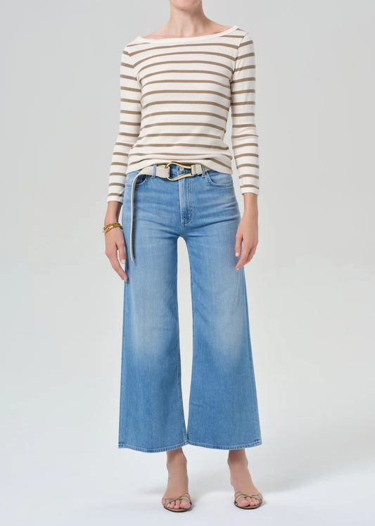 Lyra Wide Leg Crop Clean Hem In Andante
