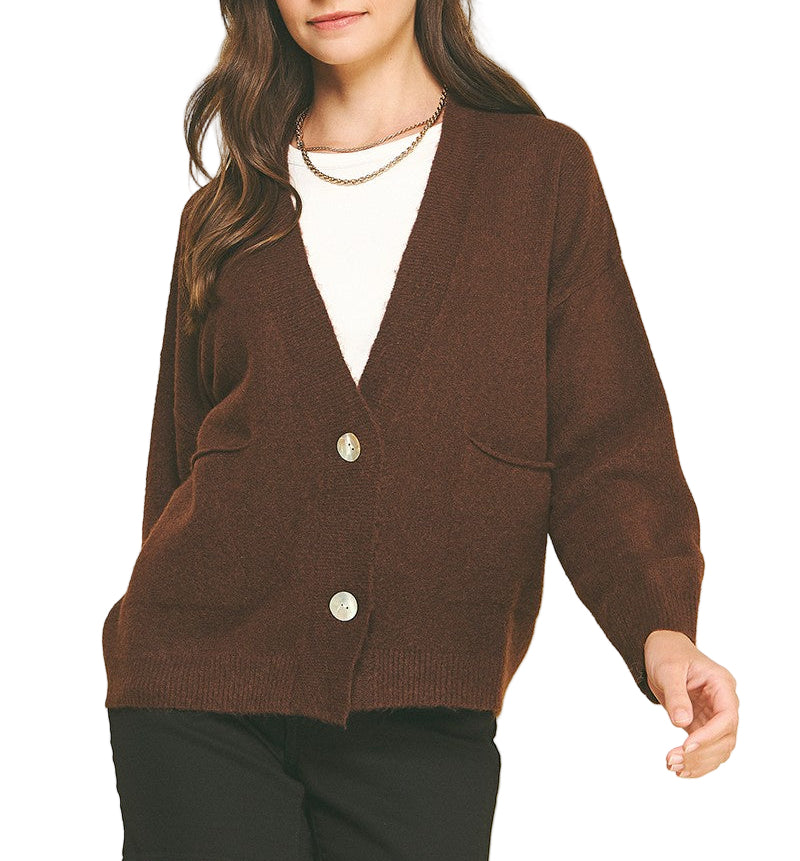 Bryer Cardigan - Brown