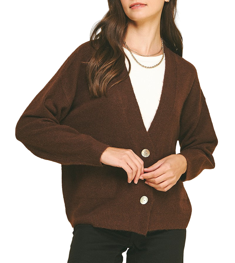 Bryer Cardigan - Brown