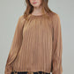 Pleated Shimmer Blouse