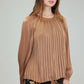 Pleated Shimmer Blouse