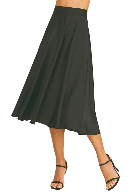 Pippa Midi Skirt - Black