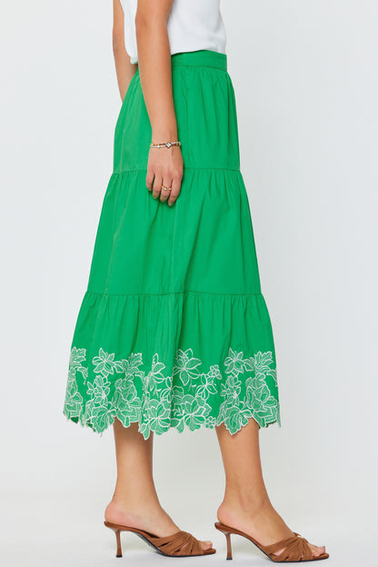 Clover Lane Midi Skirt
