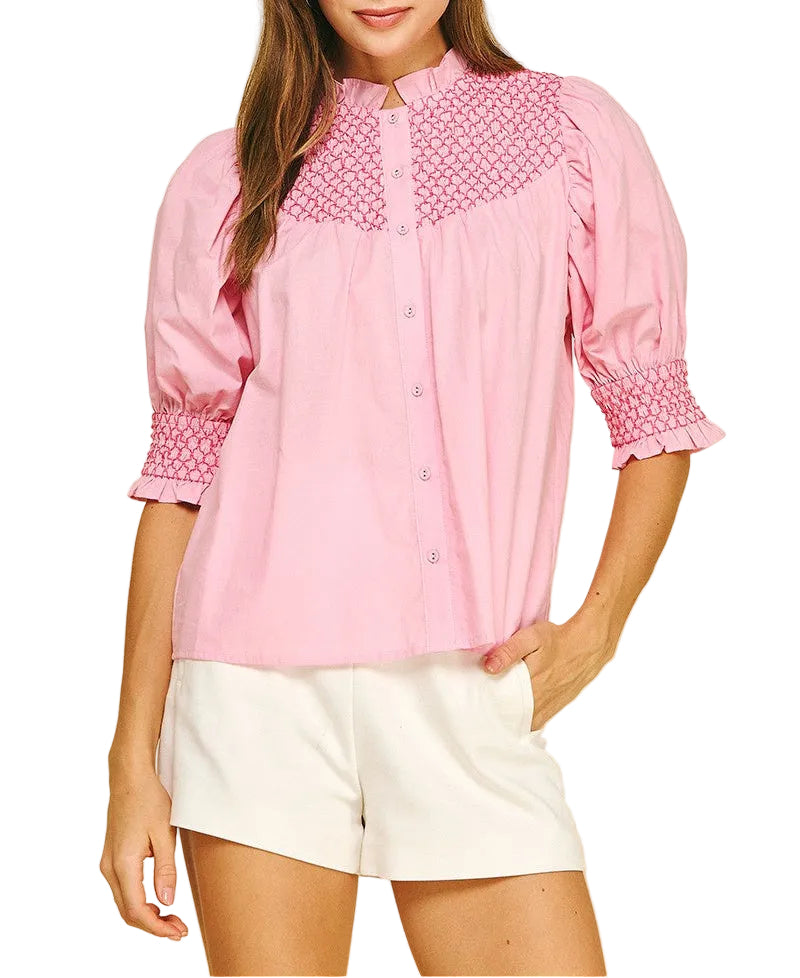 Sutton Top - Pink