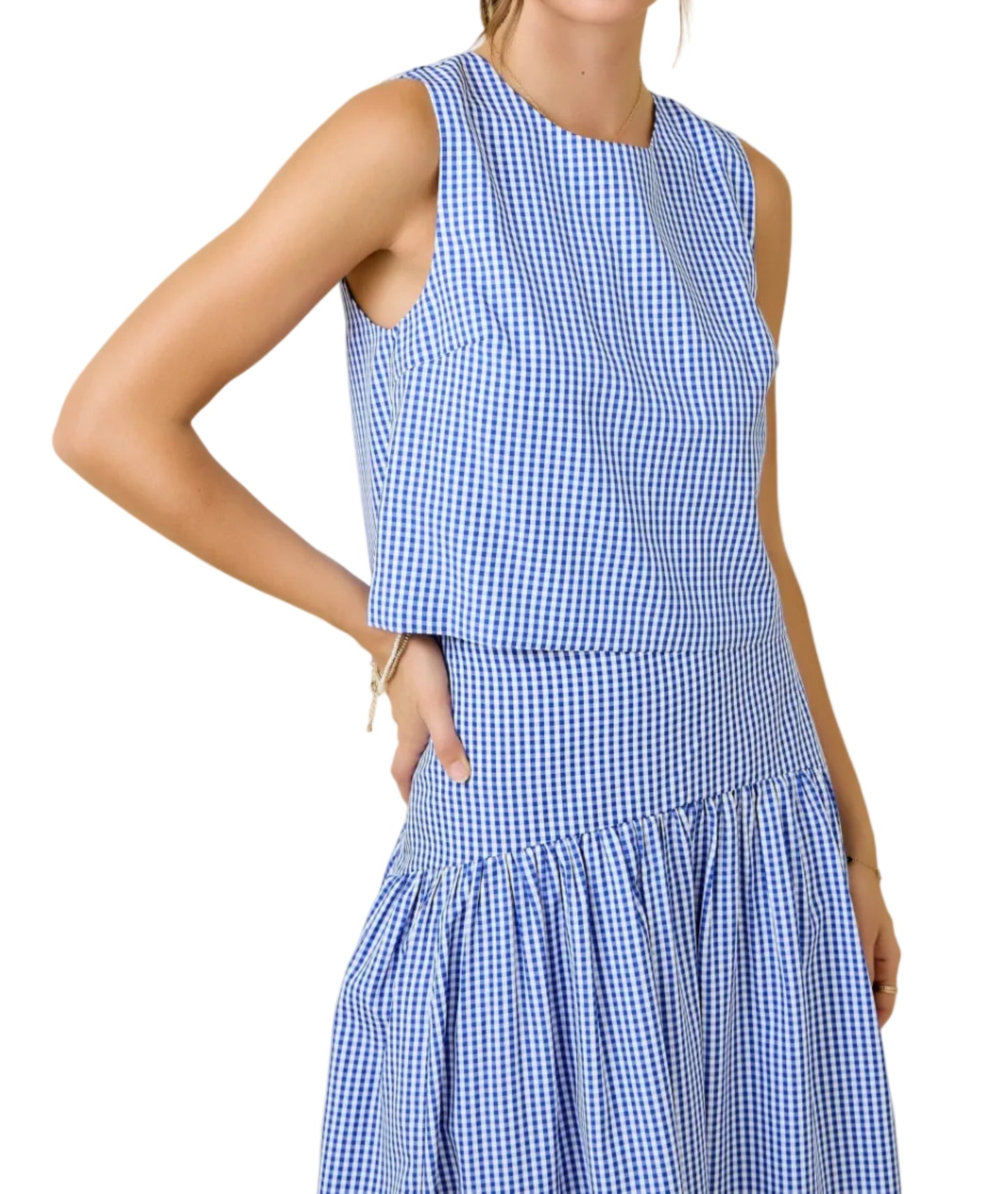 Posy Gingham Top